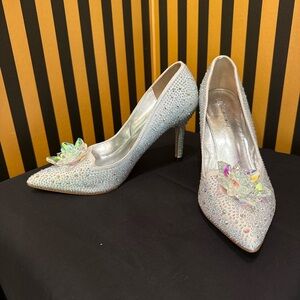 Elegant Crystal Embellished Heels